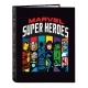 Carpeta de anillas The Avengers Super heroes Negro A4 (26.5 x 33 x 4 cm)
