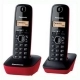 Teléfono Inalámbrico Panasonic Corp. KXTG1612SPR DECT Negro Teléfono Inalámbrico Panasonic Corp. KXTG1612SPR DECT Negro
