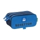 Portatodo Triple Benetton Deep water Azul (21,5 x 10 x 8 cm)